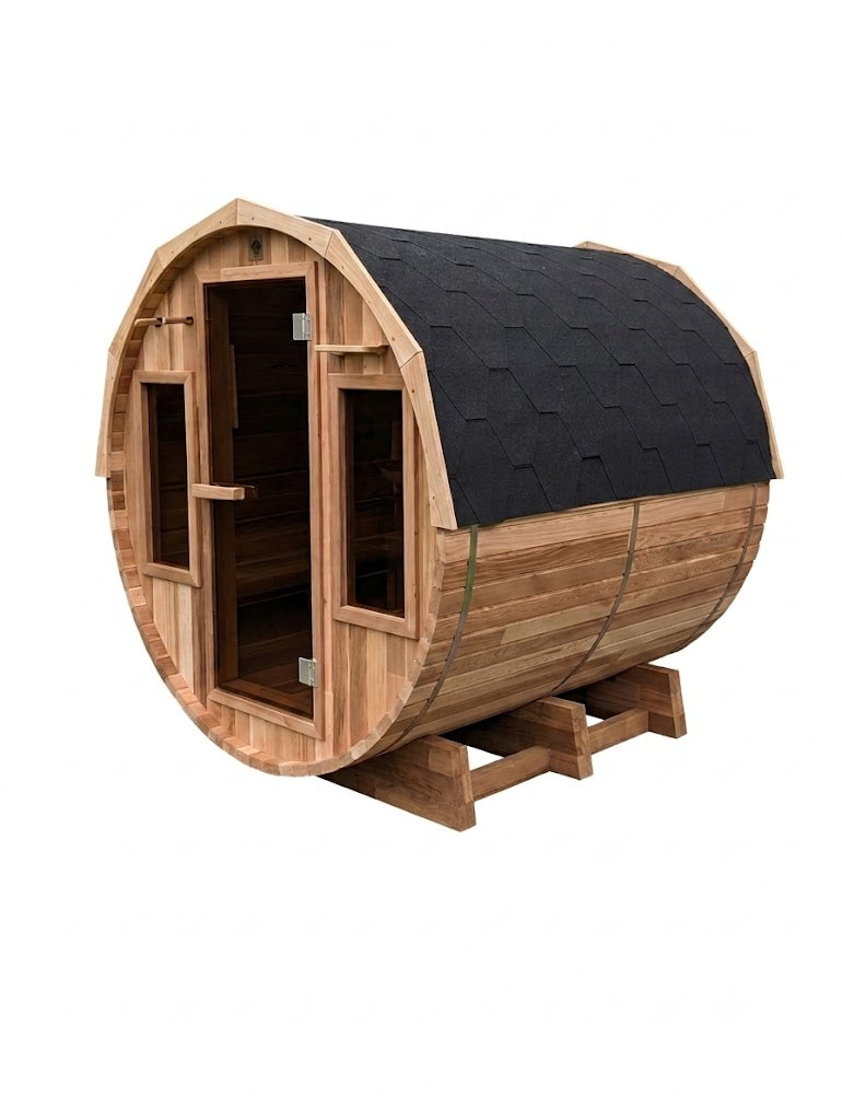 1.8 Meter Canadian Red Cedar Barrel Sauna